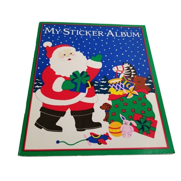 Vintage Sandylion Sticker Album 1990s Santa Claus Christmas Sandy Lion Book 90s - Picture 2 of 10